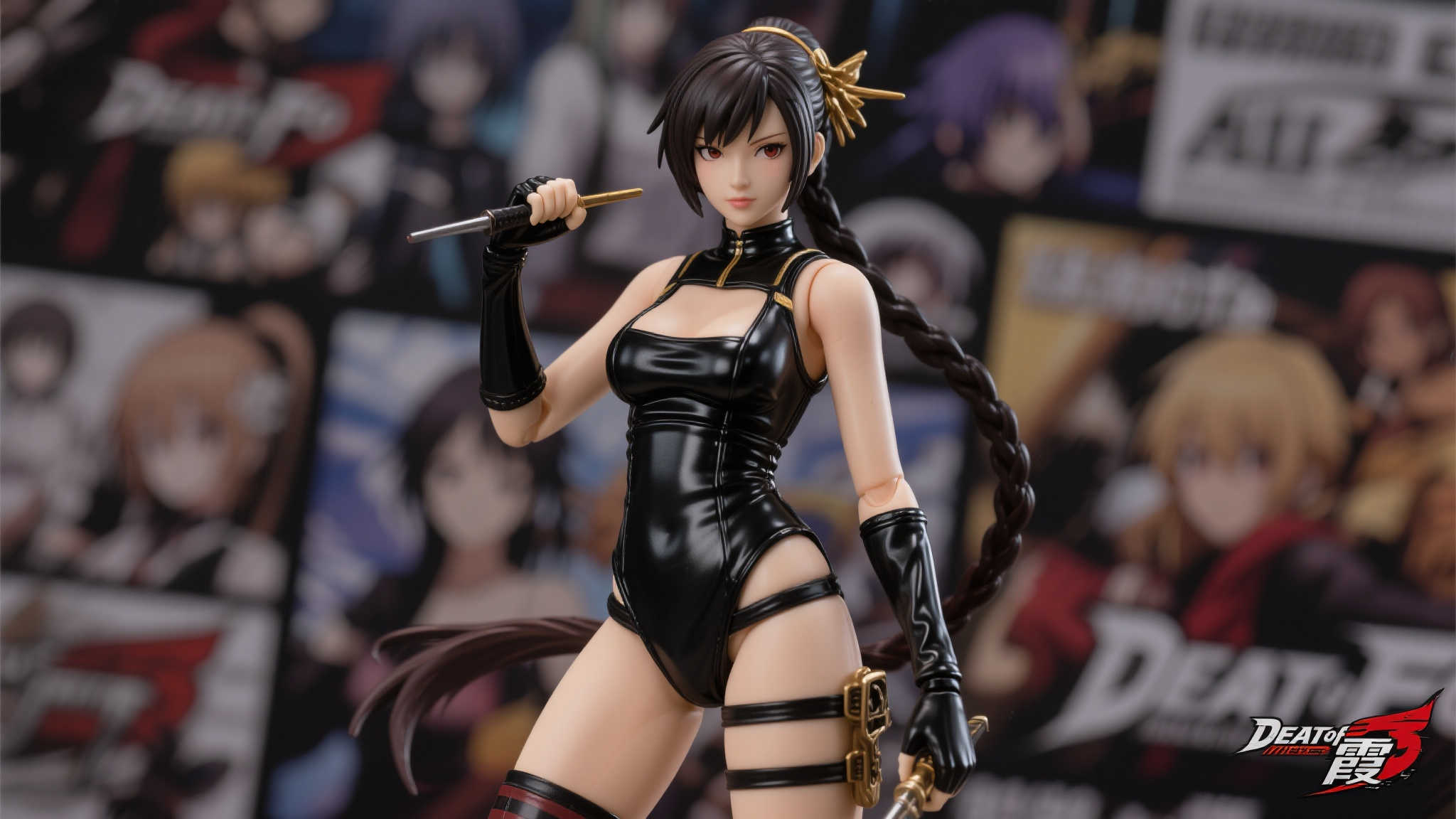 《死或生》霞手办开放预订:黑色战斗服尽显曲线 《死或生》霞手办开放预订:黑色战斗服尽显曲线